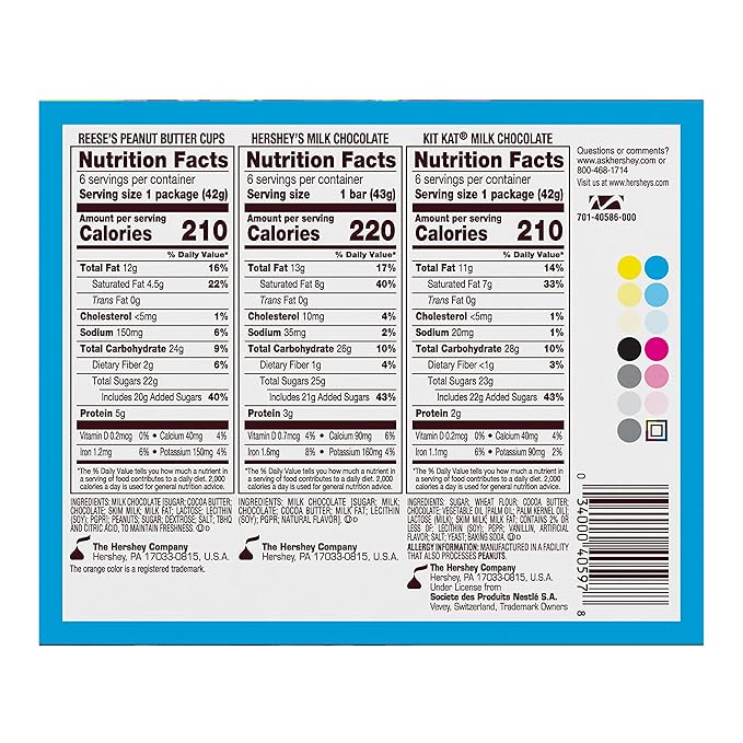 HERSHEY'S, KIT KAT and REESE'S Assorted Milk Chocolate, Full Size Easter Candy Bar Variety Box, 27.3 oz (18 Count) (Pack of 2) - Image 3