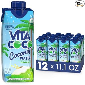 Vita Coco Coconut Water, Pure Organic | Refreshing Coconut Taste | Natural Electrolytes | Vital Nutrients | 11.1 Oz (Pack Of 12)