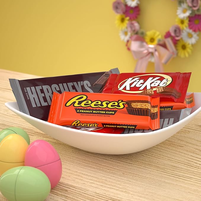 HERSHEY'S, KIT KAT and REESE'S Assorted Milk Chocolate, Full Size Easter Candy Bar Variety Box, 27.3 oz (18 Count) (Pack of 2) - Image 4